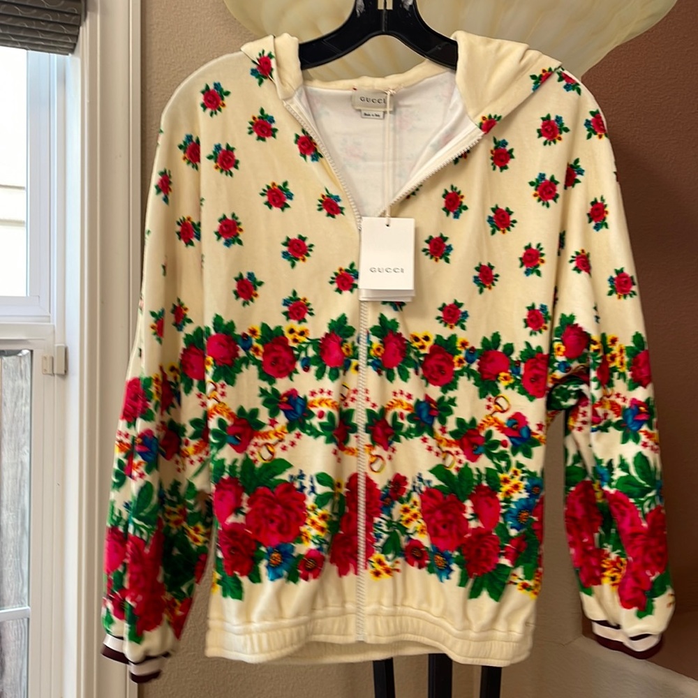 Brand new beautiful Gucci floral hoodie